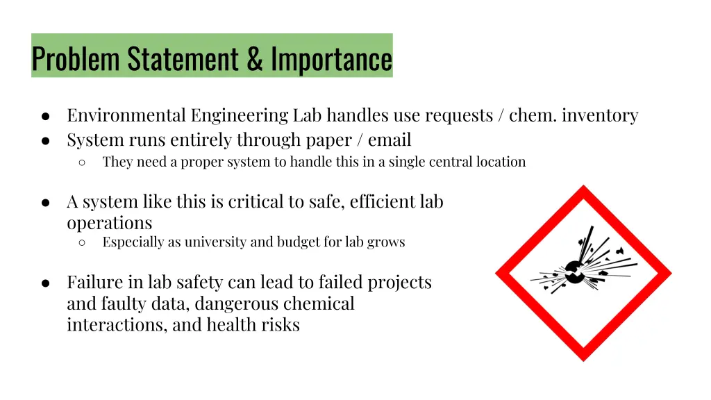 problem statement importance