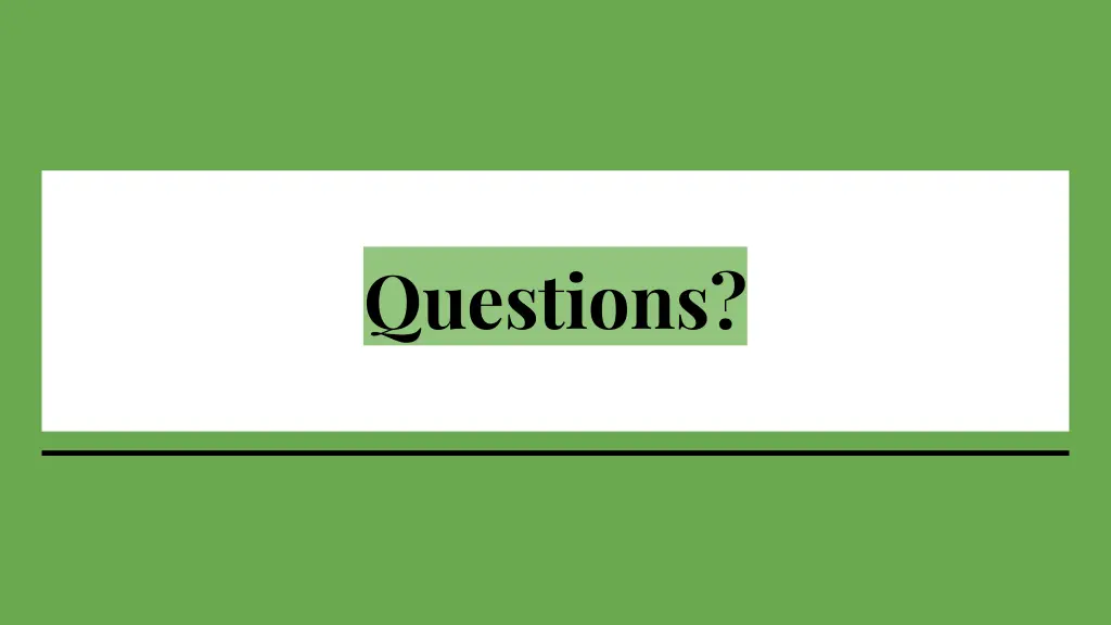 questions