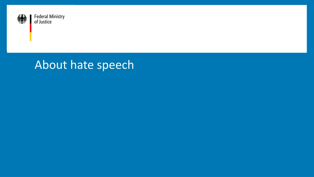 about hate speech