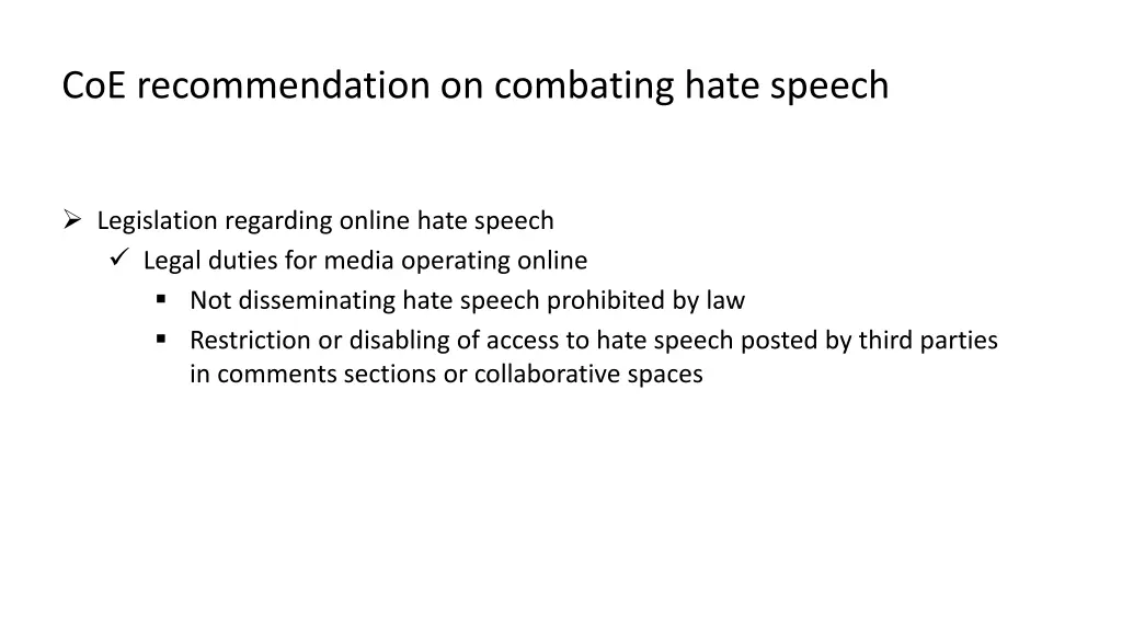 coe recommendation on combating hate speech 4