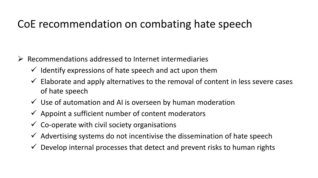 coe recommendation on combating hate speech 6