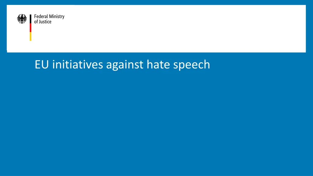 eu initiatives against hate speech