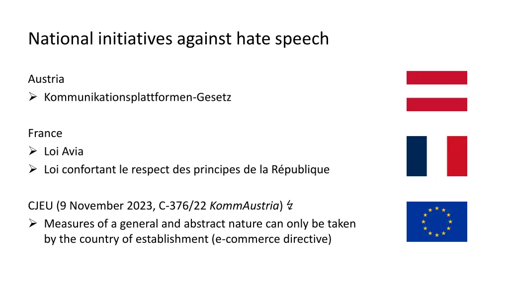 national initiatives against hate speech 2