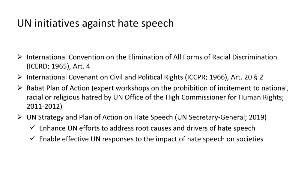 un initiatives against hate speech 1