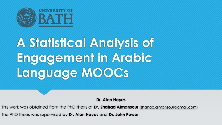 a statistical analysis of engagement in arabic