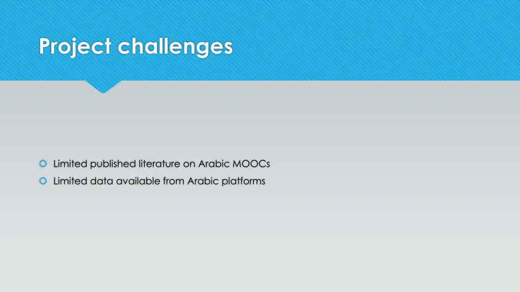 project challenges