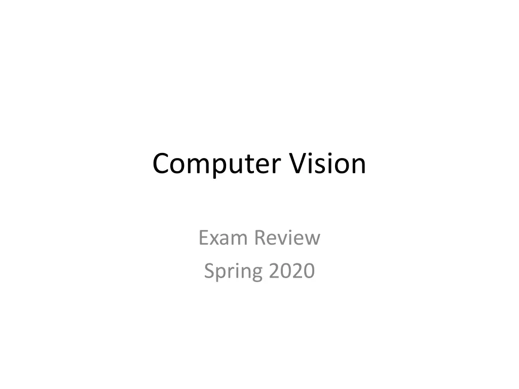computer vision 1