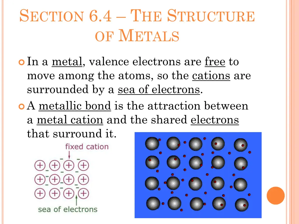 s ection 6 4 t he s tructure of m etals
