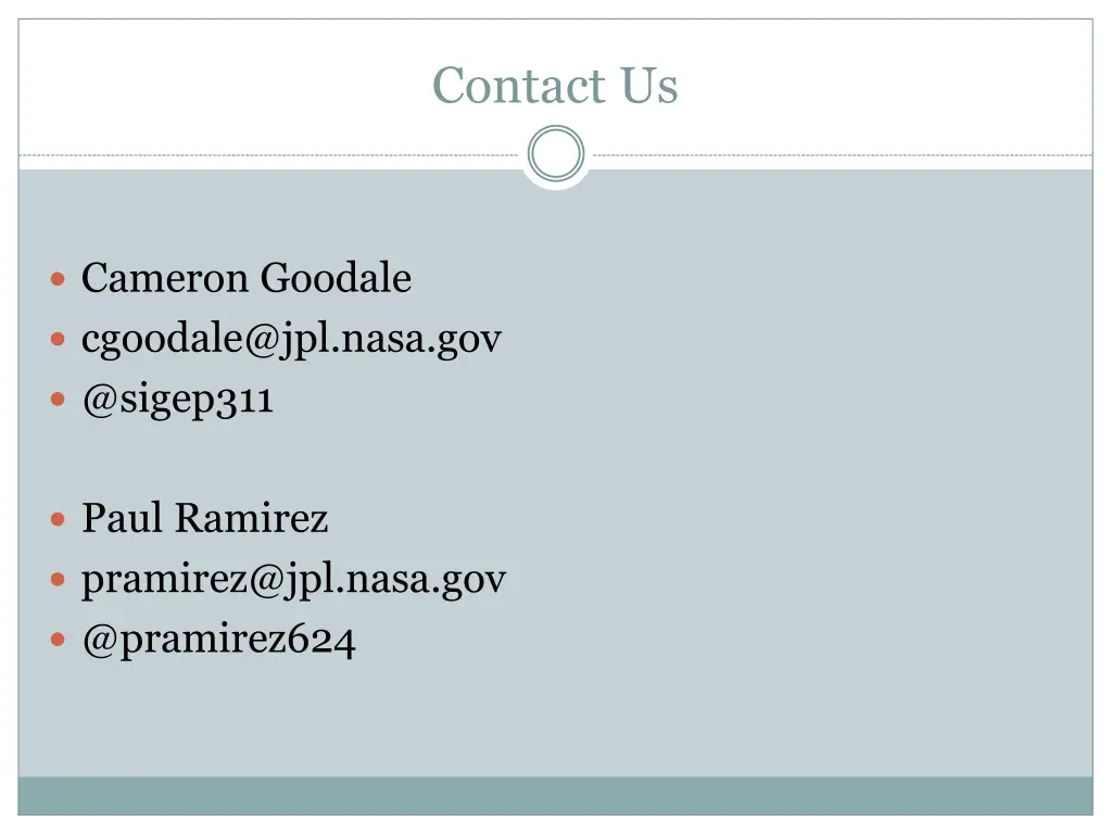 contact us
