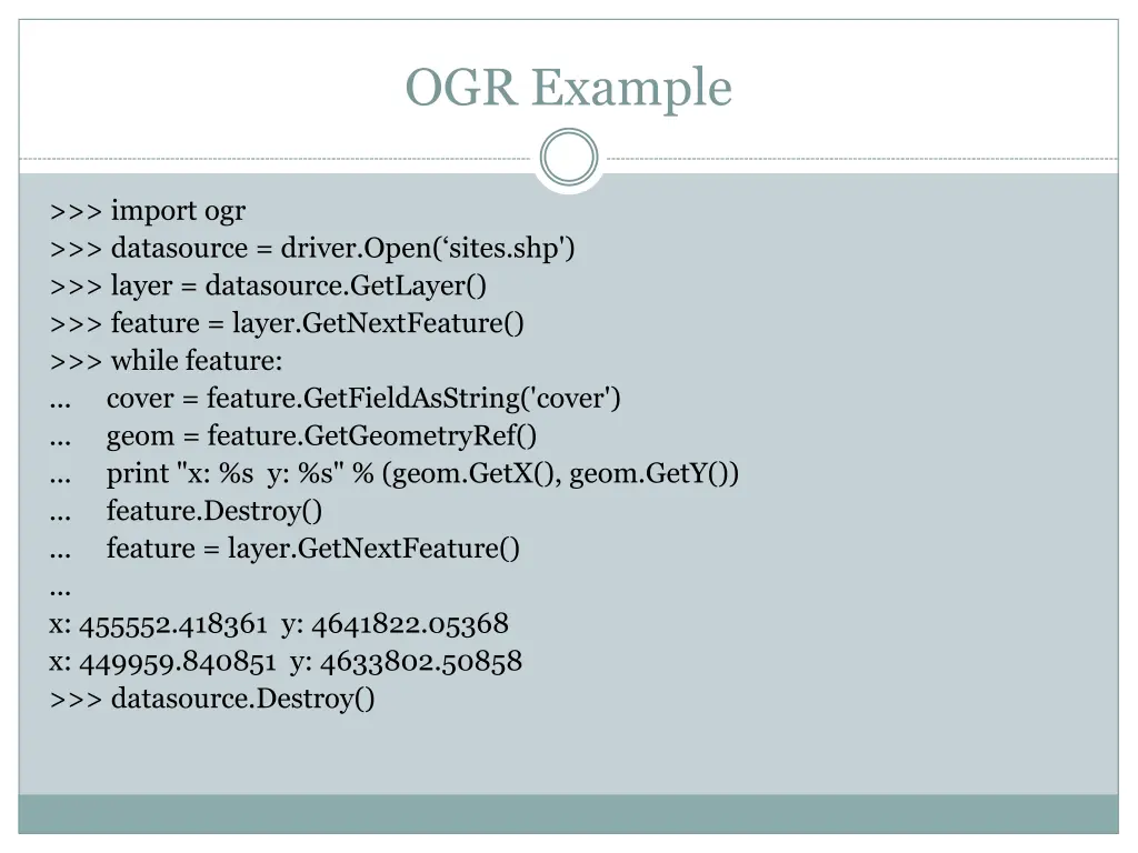 ogr example