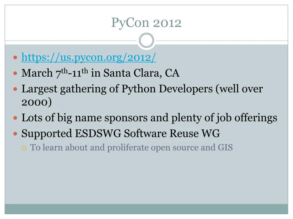 pycon 2012