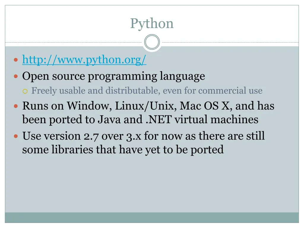 python