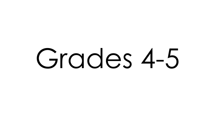 grades 4 5