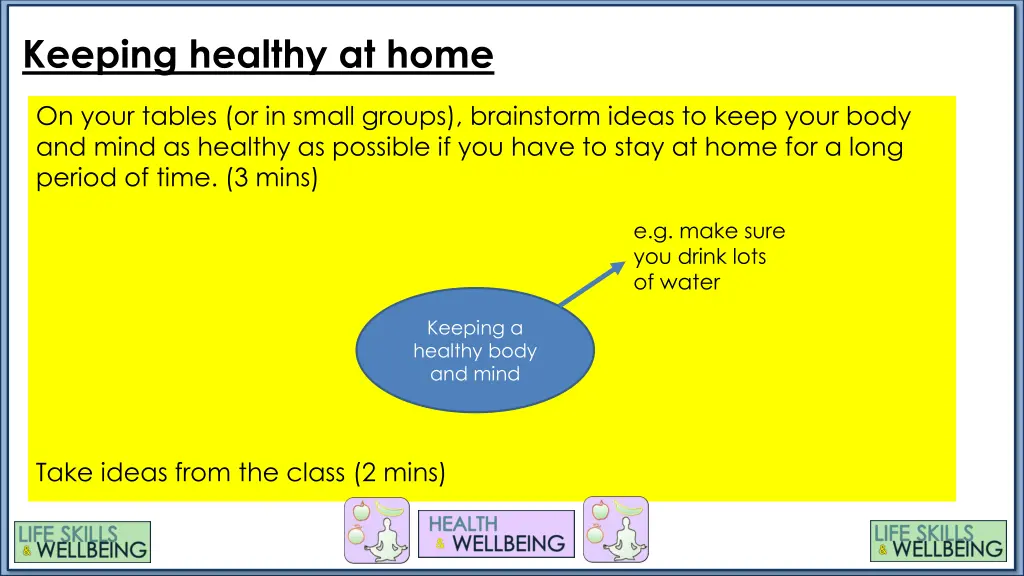 keeping healthy at home