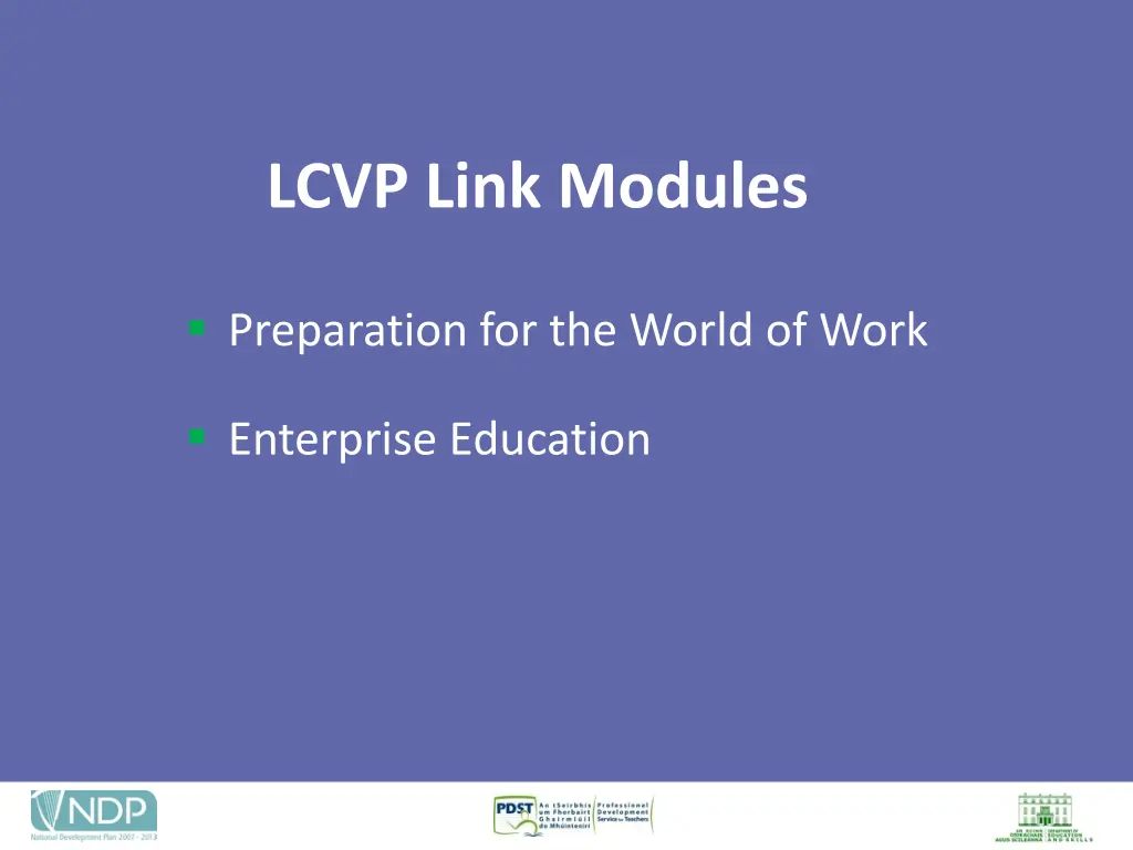 lcvp link modules