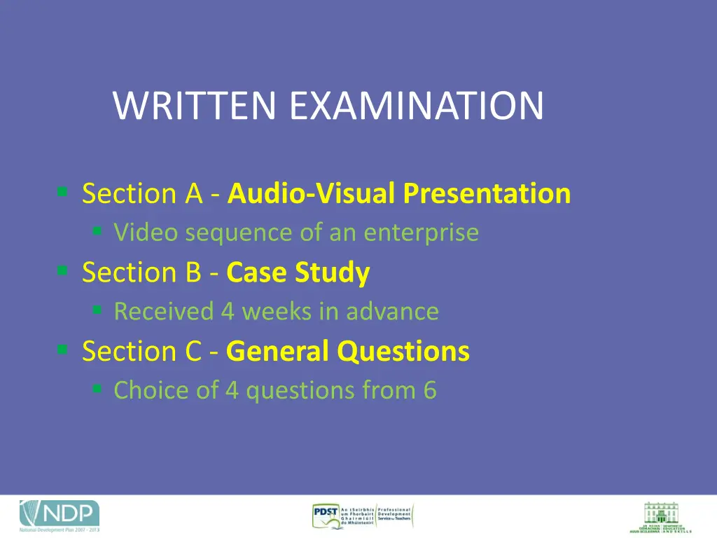 written examination