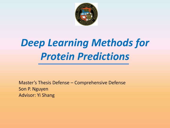 deep learning methods for protein predictions