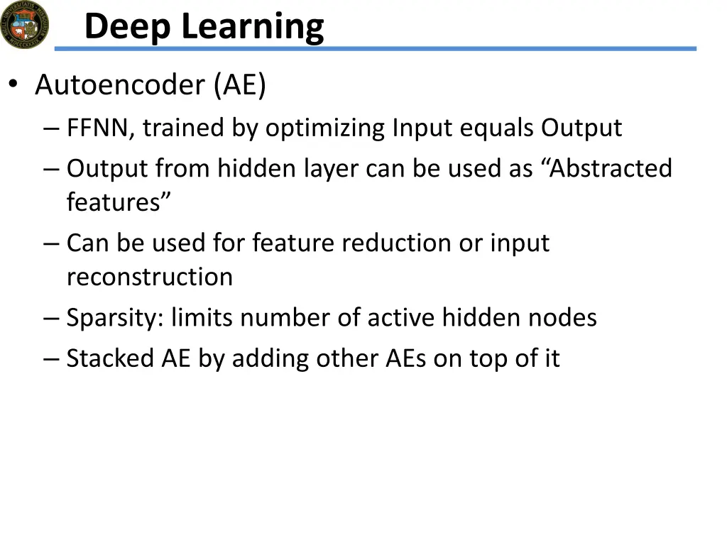 deep learning