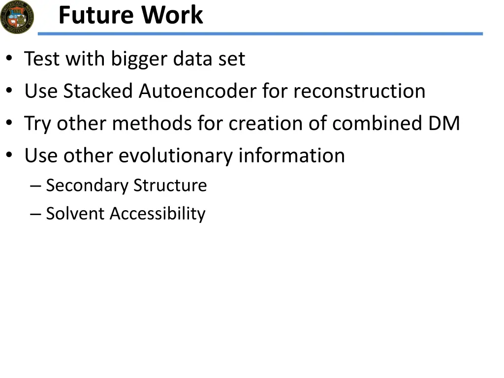 future work
