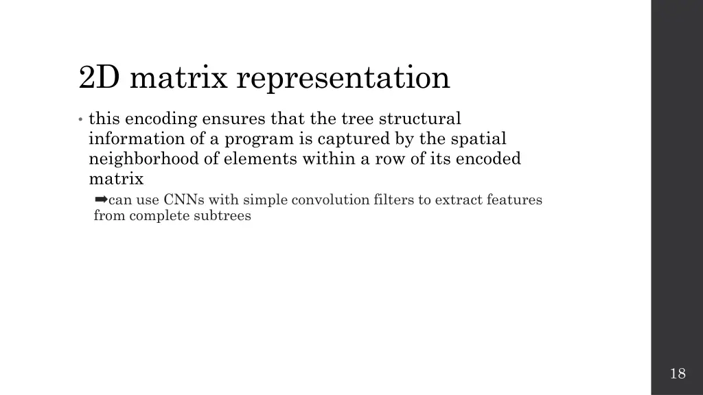 2d matrix representation 1