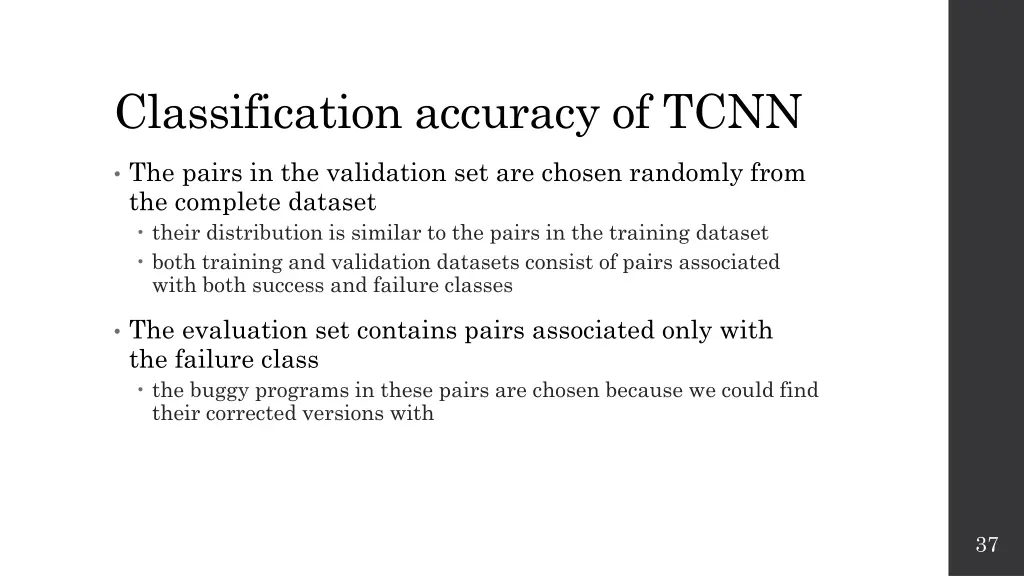 classification accuracy of tcnn 1