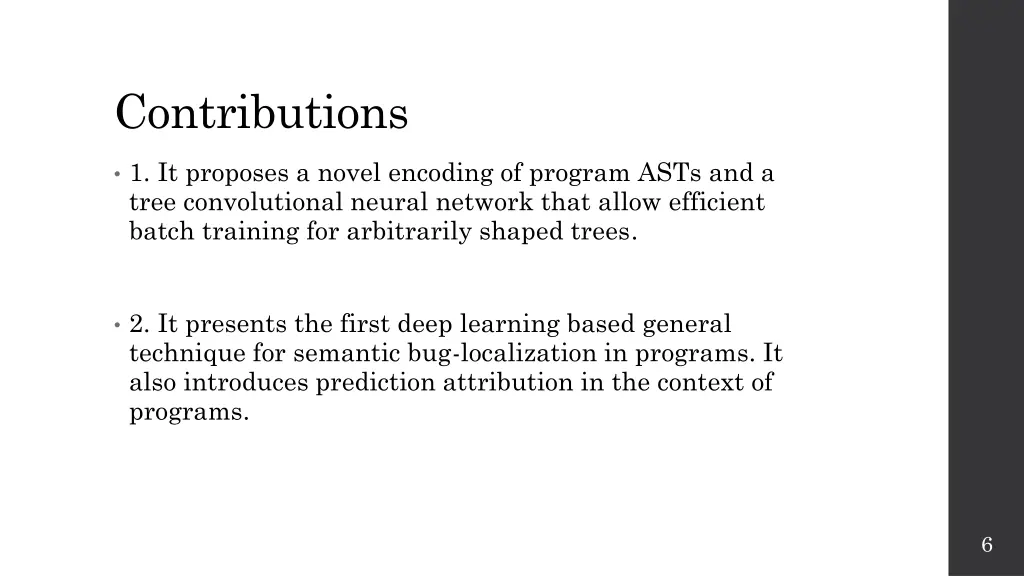 contributions