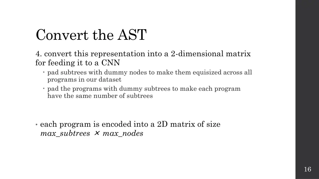 convert the ast 1