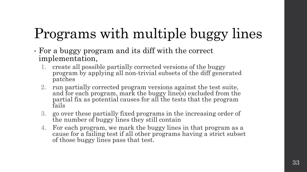 programs with multiple buggy lines 1