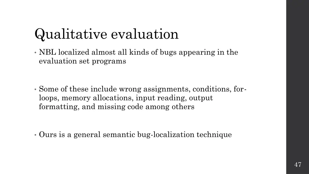 qualitative evaluation