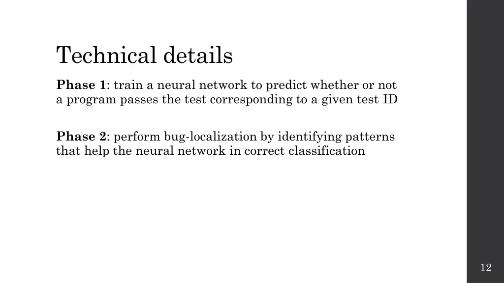 technical details