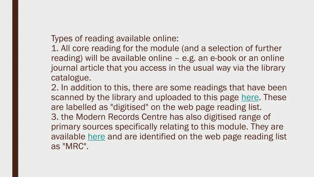 types of reading available online 1 all core