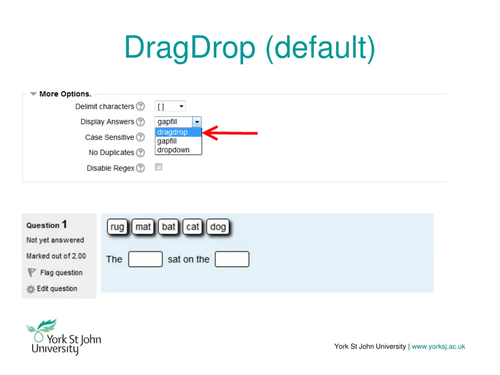 dragdrop default