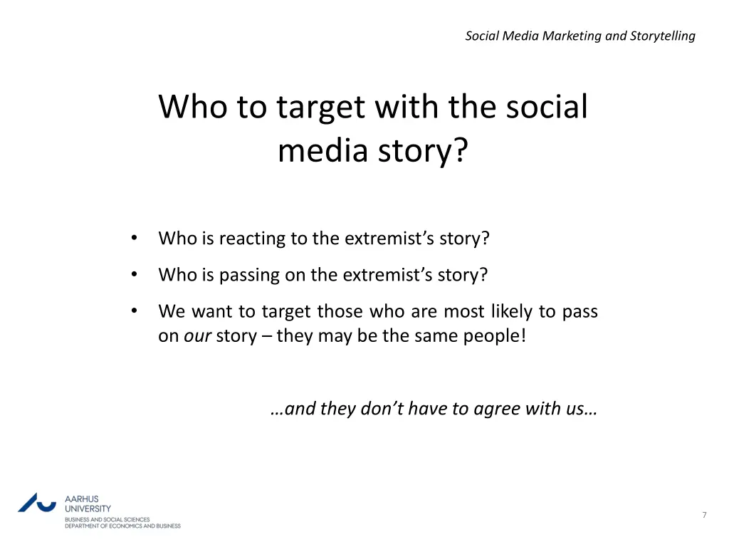 social media marketing and storytelling 6