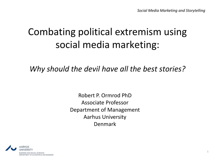 social media marketing and storytelling