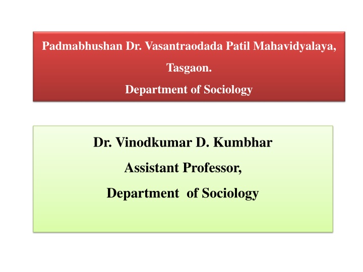 padmabhushan dr vasantraodada patil mahavidyalaya