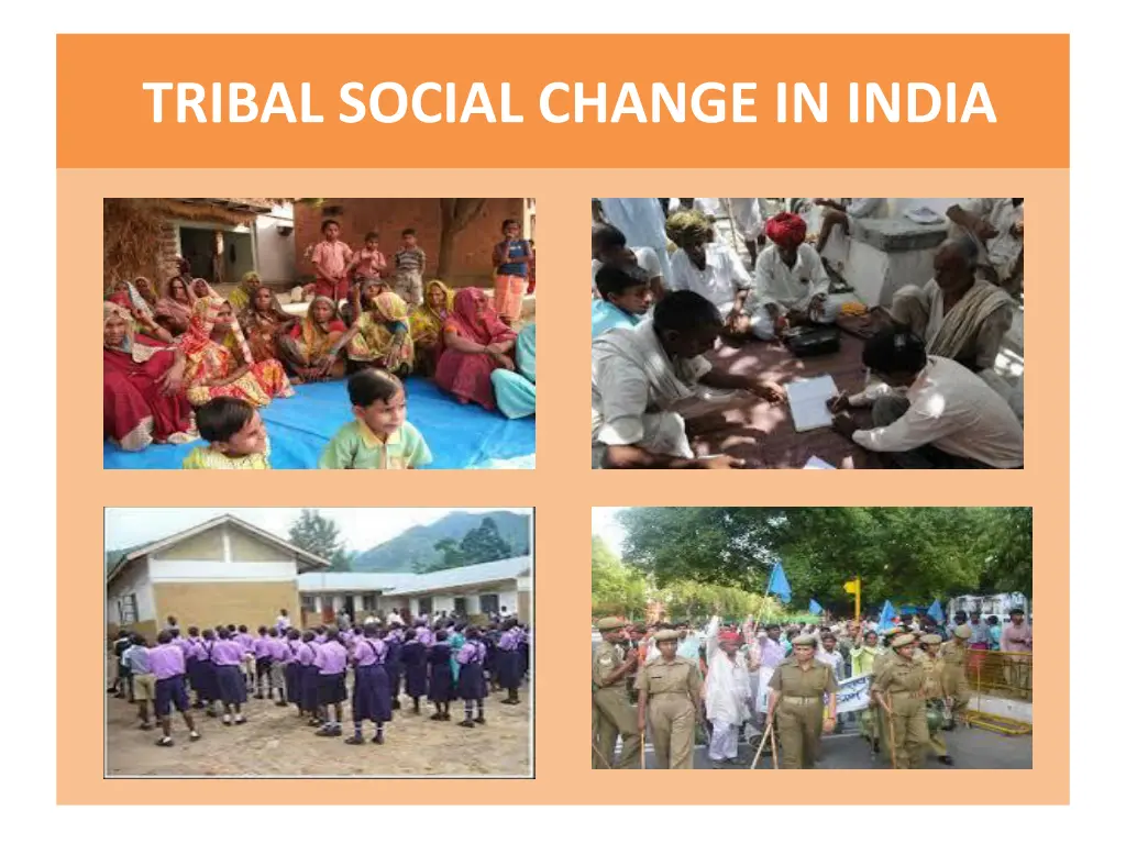 tribal social change in india