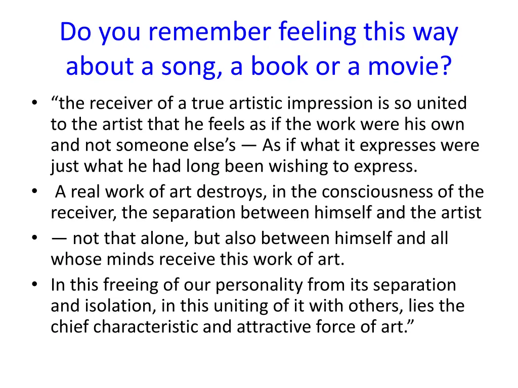 do you remember feeling this way about a song