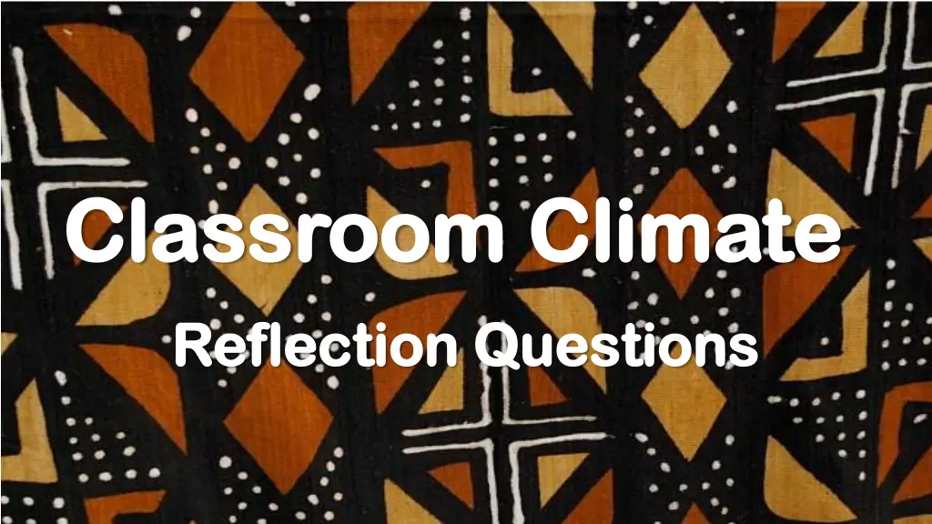 classroom climate classroom climate