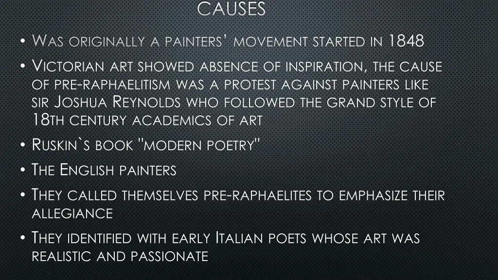 causes