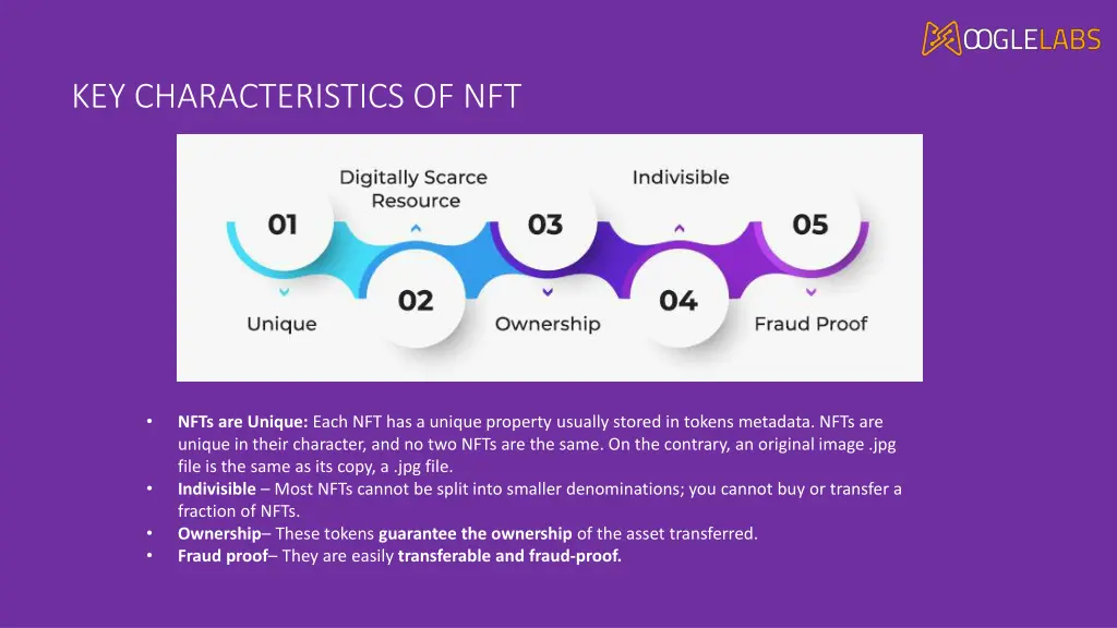 key characteristics of nft