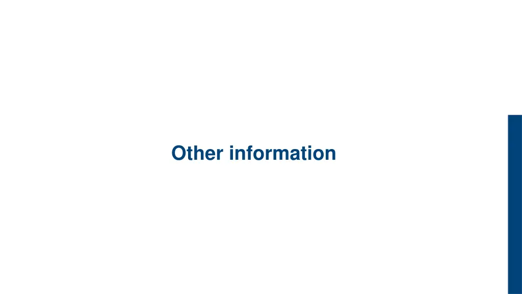 other information