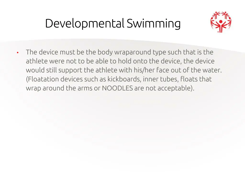 developmental swimming 1