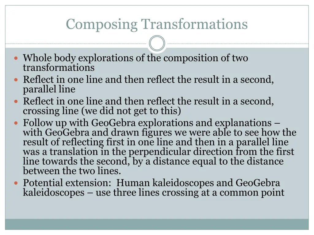 composing transformations