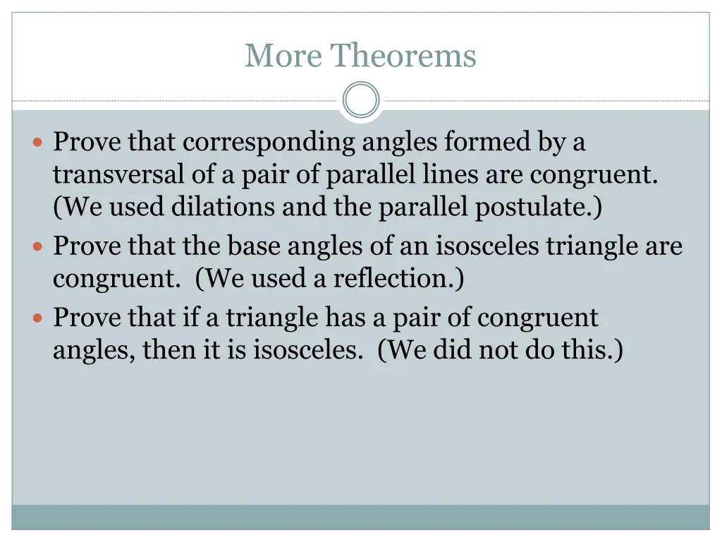 more theorems
