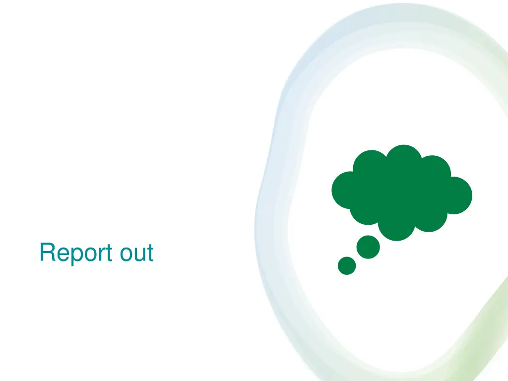 report out