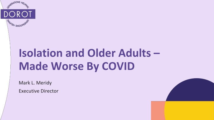 isolation and older adults made worse by covid