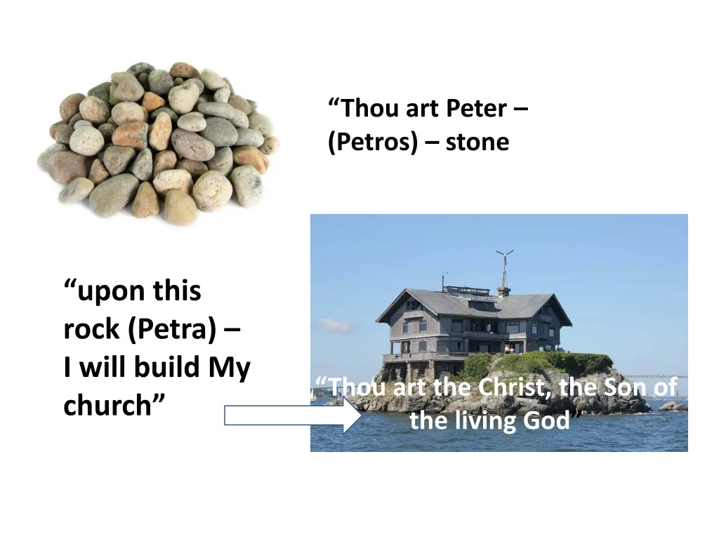 thou art peter petros stone