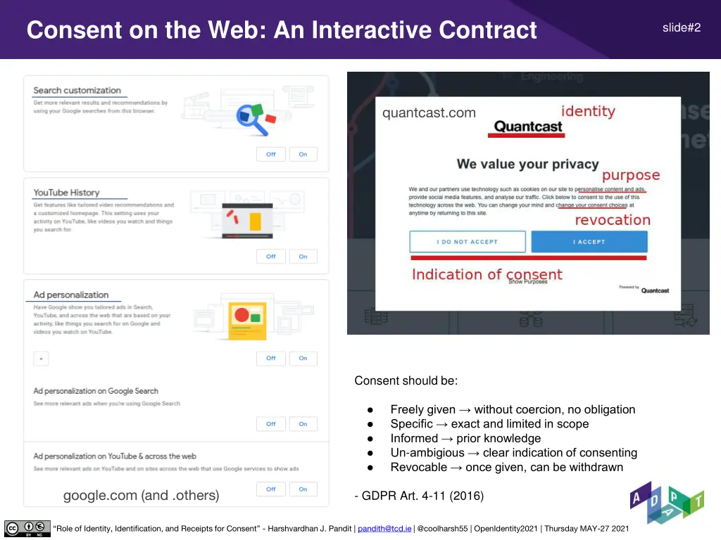 consent on the web an interactive contract