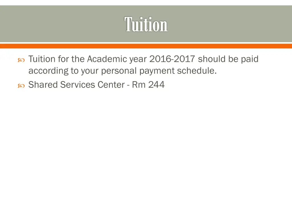 tuition