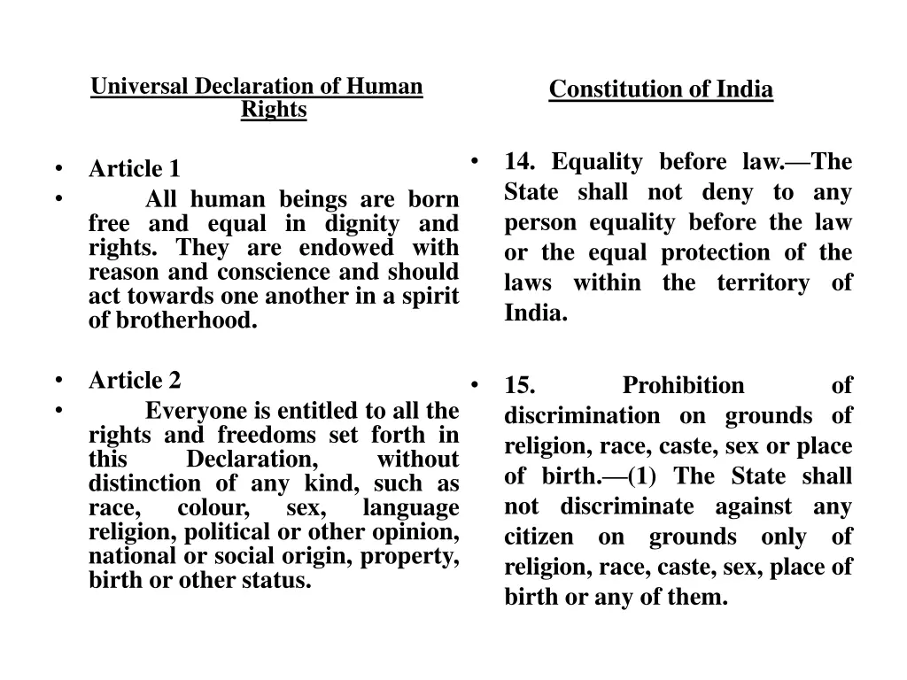 universal declaration of human rights